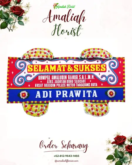 Papan Bunga Ucapan Selamat Gentengwetan